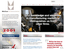 Tablet Screenshot of mccueassociates.com